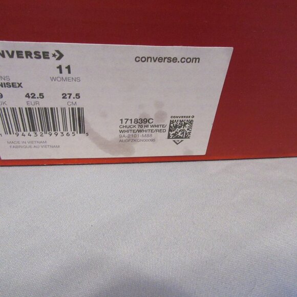 Mens Converse Chuck Taylor All Star x CLOT Sneakers / Shoes New in Box Sz 9 main image 2